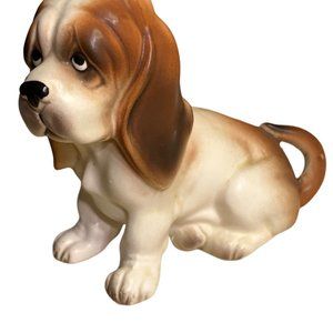 Vintage Puppy Dog Figurine - Basset Hound Dog - Japan Giftcraft Dog Figurine